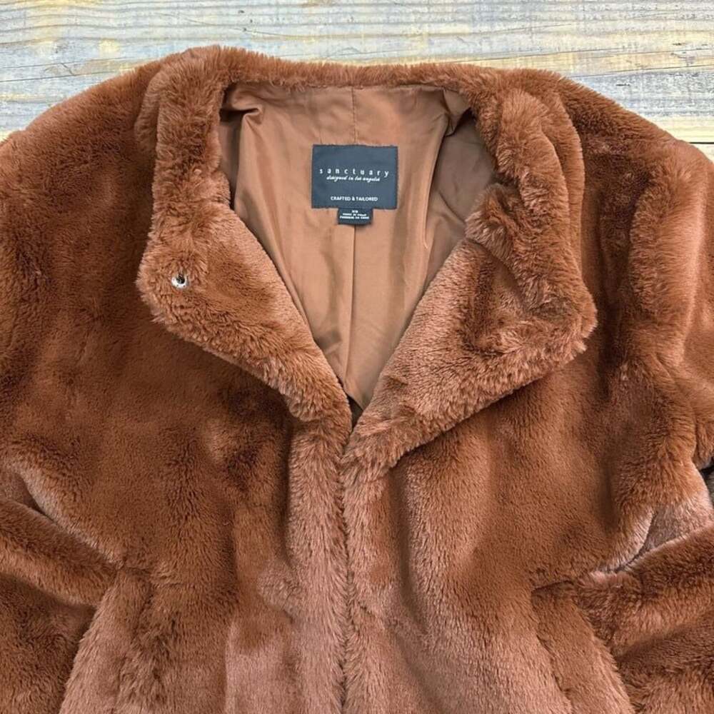 Sanctuary Faux-Fur Jacket Size XS in EUC